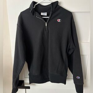Black champion quarter zip